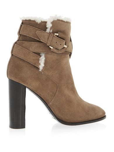 burberry london grey suede boots|Burberry Ankle Boots & Booties for Women .